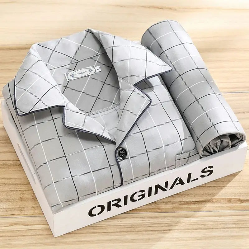 Pyjama Set for Men with Shirt and Button Closure - image 5 of 12