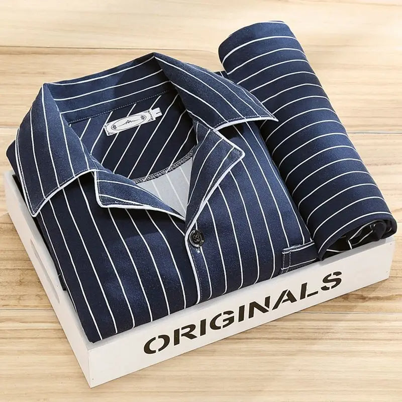 Pyjama Set for Men with Shirt and Button Closure - image 7 of 12
