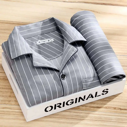 Pyjama Set for Men with Shirt and Button Closure - image 8 of 12