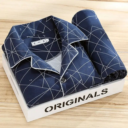 Pyjama Set for Men with Shirt and Button Closure - image 9 of 12