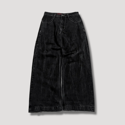 Black High-Waist Baggy Jeans - image 3 of 6