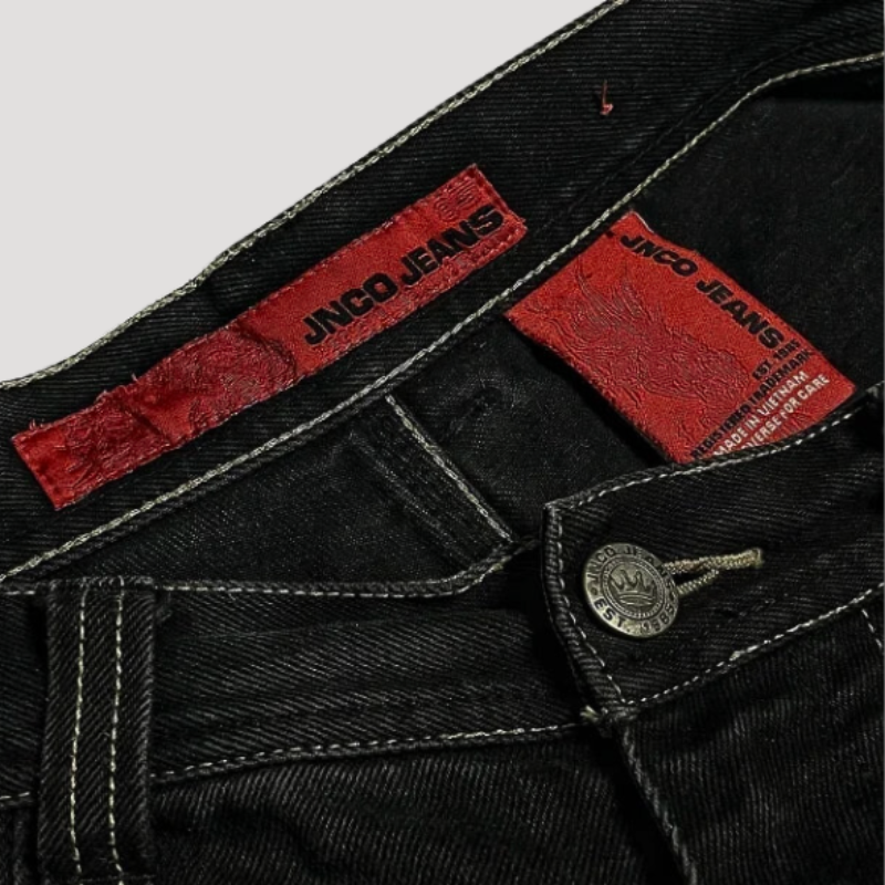 Black High-Waist Baggy Jeans - image 6 of 6