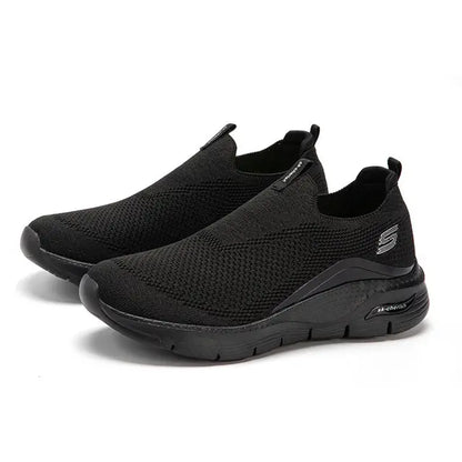 Comfortable Slip-On Sneakers - Black - Men's shoes